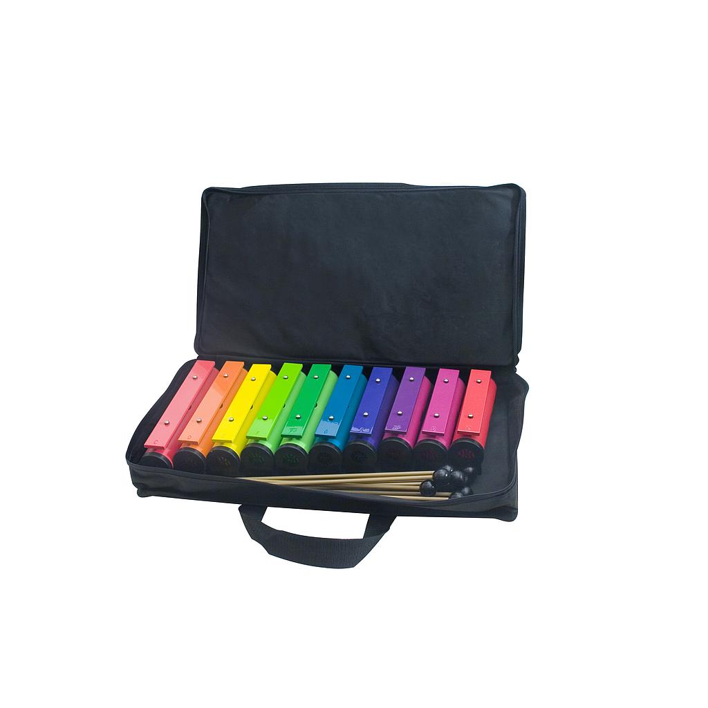 Klangbausteine 10 St., c2-c3, fis + bb in der Tasche 