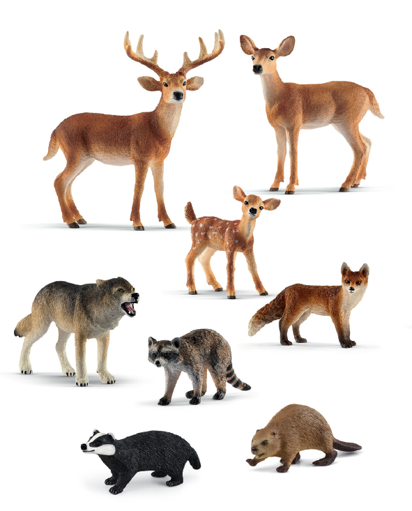 Wald und Wiese Set - 8 Figuren