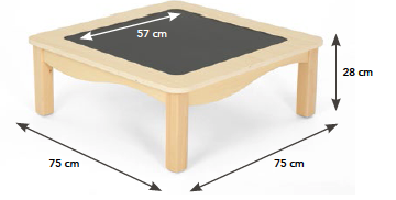 Knietisch mit Kreideoberfläche°°#´*#