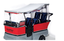 [112104] Regenschutz für Turtle Kinderbus für 6 Kinder 8900801°*