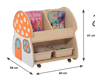 [110092] Bücherwagen Schlumpfhausen°°#´***°